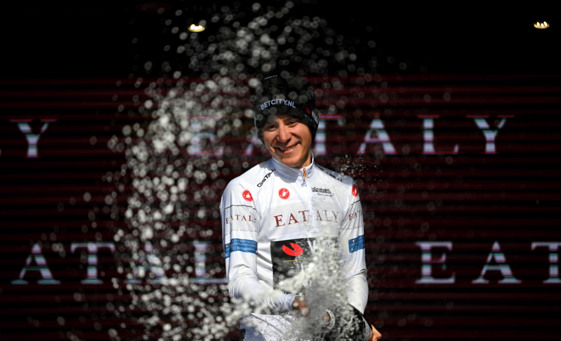 Cian Uijtdebroeks regains Giro d’Italia white jersey despite ‘not being my main focus’