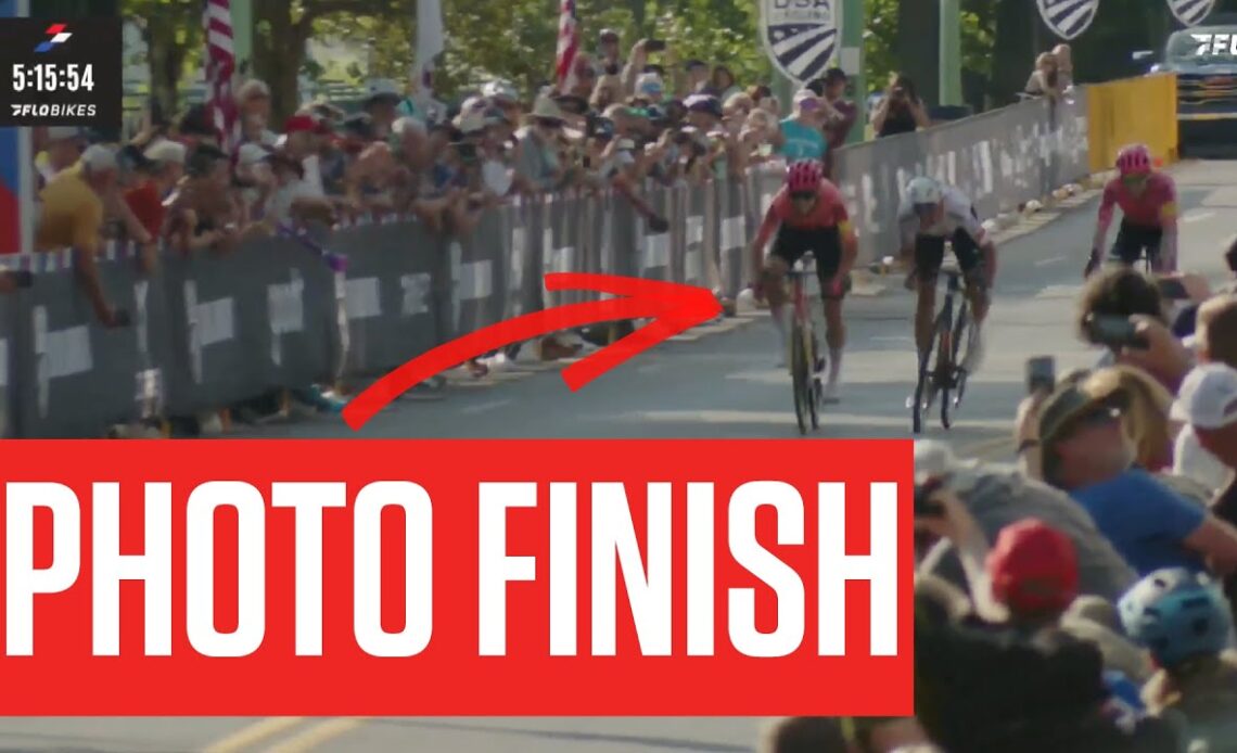 Elite Men's Road Race Ends In Photo Finish At USA Cycling Pro Road Nationals 2024