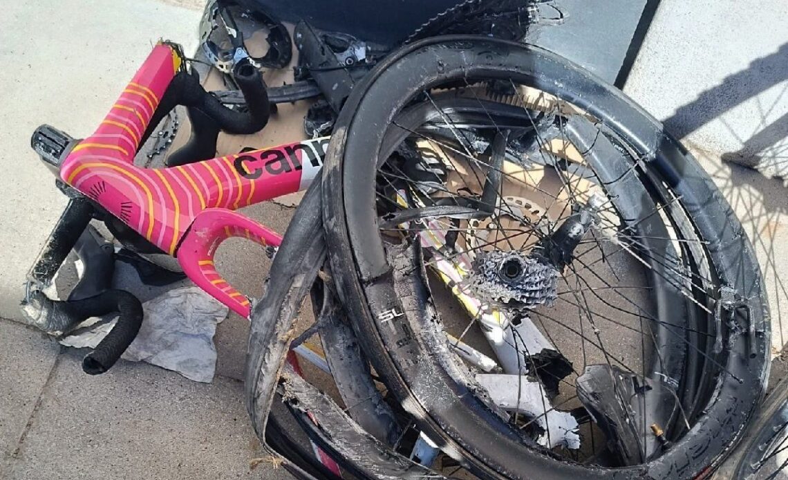 Truck driver runs over Andrey Amador, smashing his bike - 'it's a miracle he only injured his foot' says family