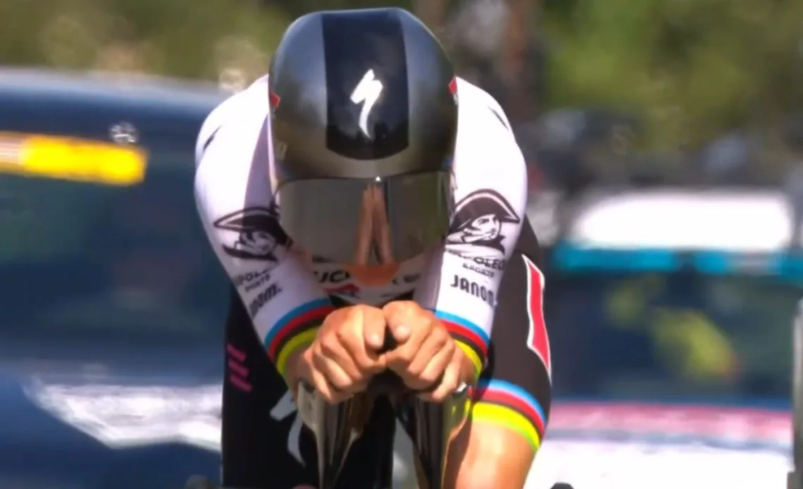 Derek Gee powers to sixth place in Critérium du Dauphiné time trial, now fourth on GC