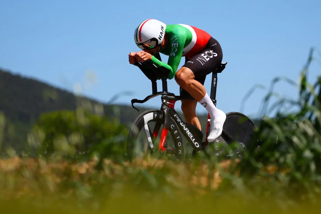 Filippo Ganna wins men's Italian National time trial title for fifth time