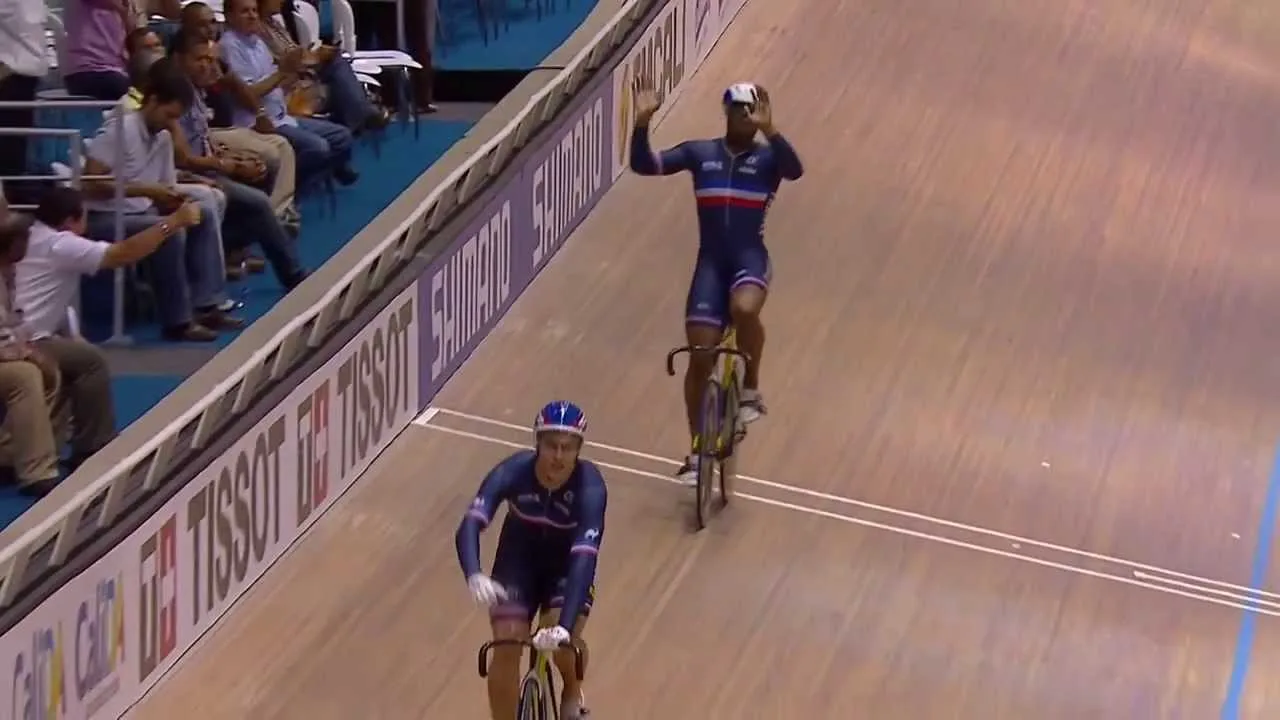 Men's Team Sprint Bronze Final - 2014 Track World Championships, Cali, Colombia