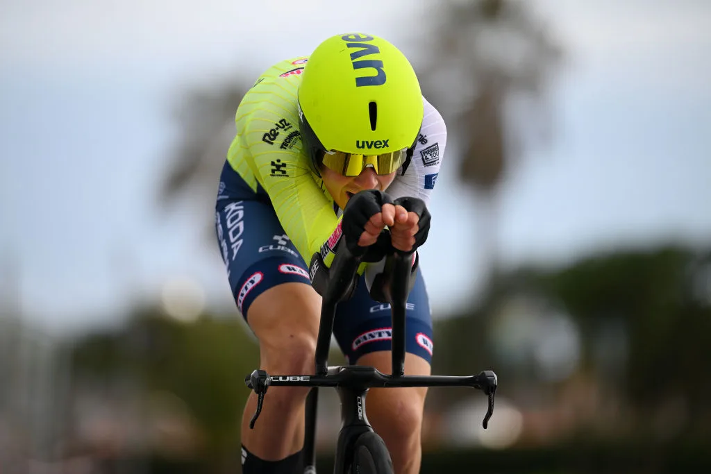 ZLM Tour: Rune Herregodts carves fastest time on time trial and wins stage 1