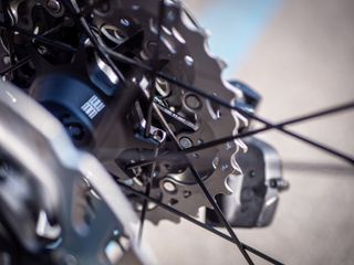 Powless uses the 11-34 tooth Dura-Ace cassette