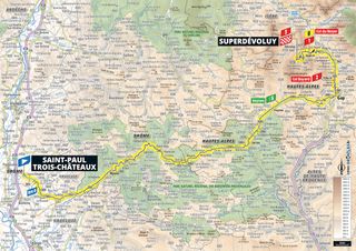 Tour de France 2024 Stage 17 route