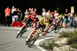 18082024 Tour de France Femmes avec Zwift 2024 Etape 8 Le GrandBornand Alpe dHuez 1499 km NIEWIADOMA Katarzyna CANYONSRAM RACING