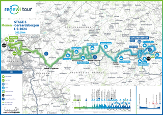 Stage maps for the 2024 Renewi Tour