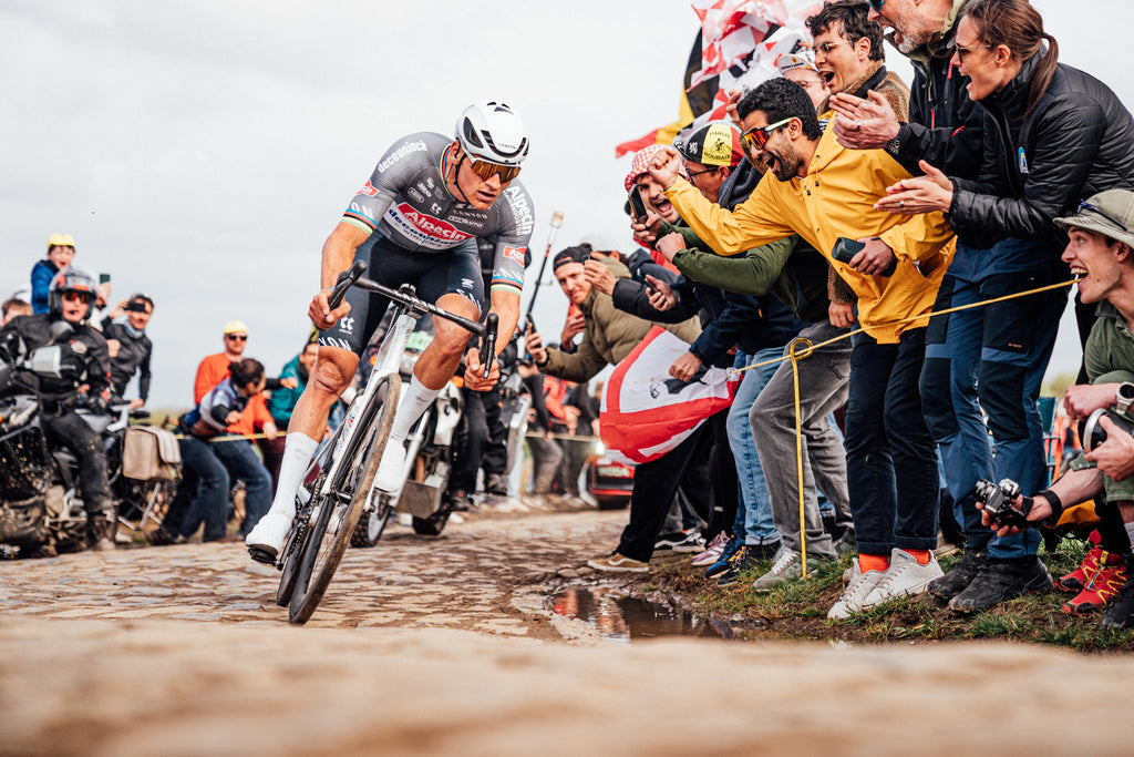 Mathieu van der Poel at Paris-Roubaix 2025