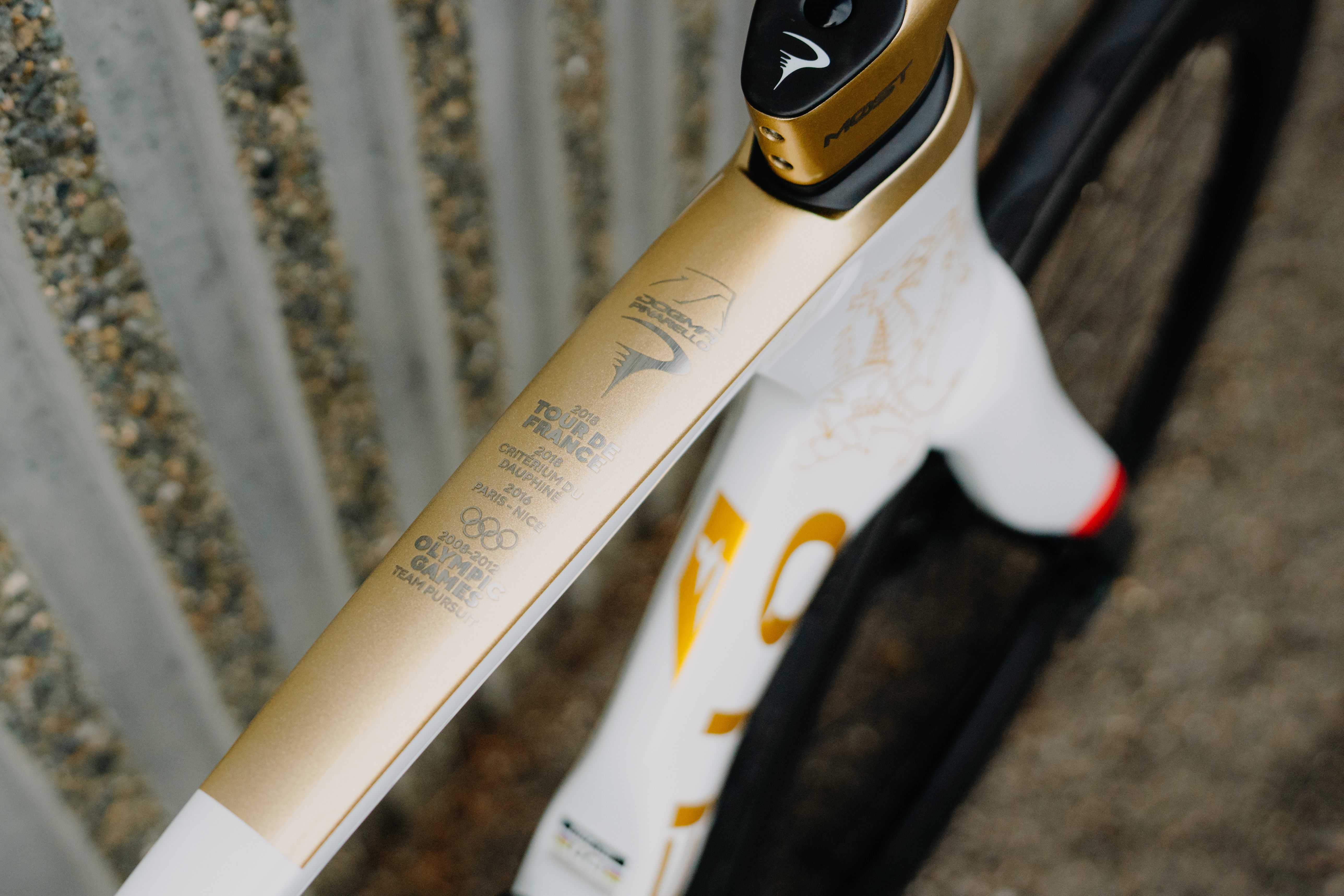 Geraint Thomas' Tour of Britain custom Pinarello Dogma 2025