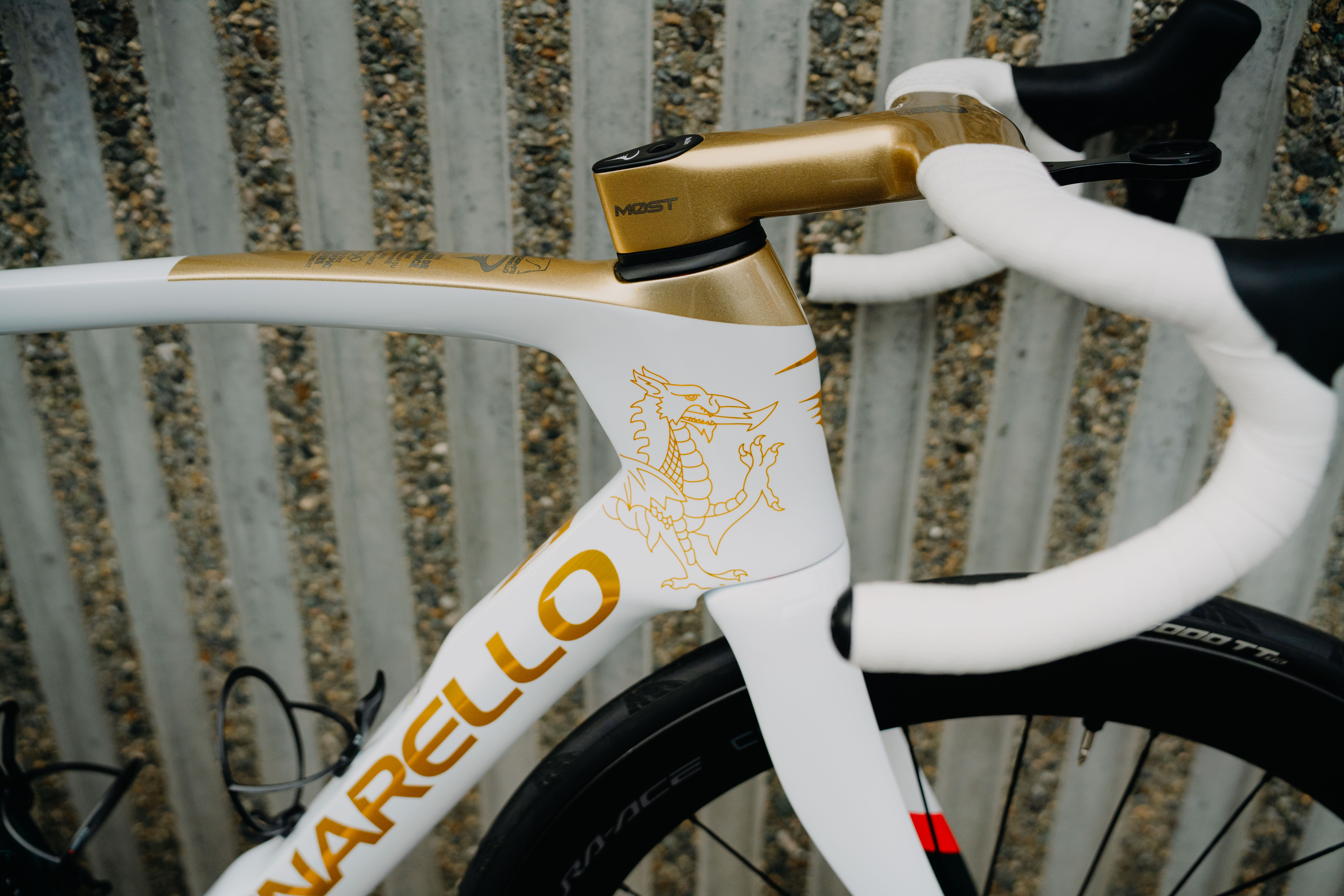 Geraint Thomas' Tour of Britain custom Pinarello Dogma 2025