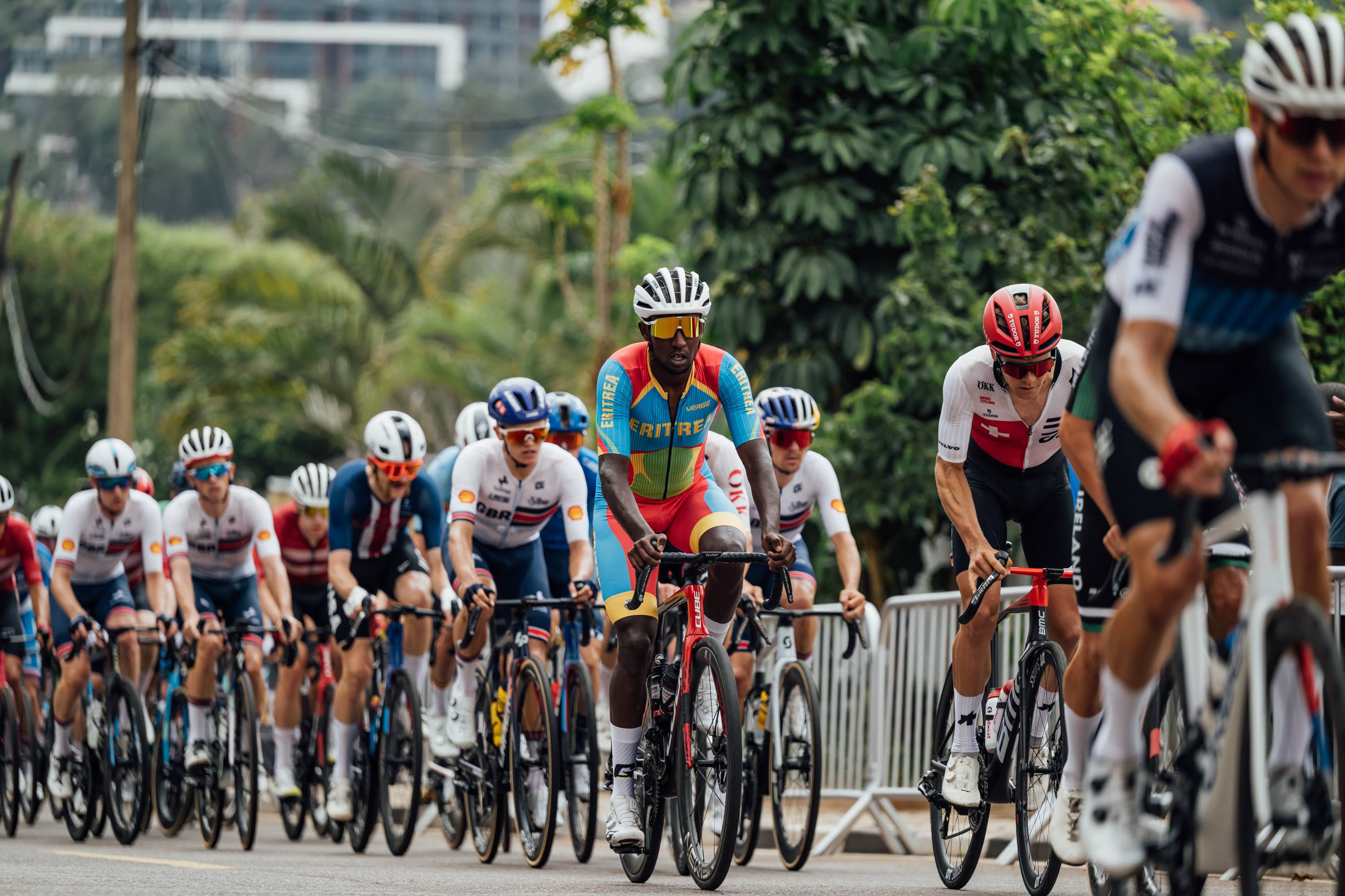 Biniam Girmay at the UCI Road World Championships