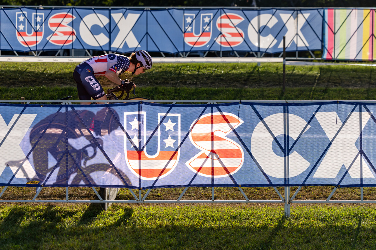 US elite men's national champion Andrew Strohmeyer in the chase during C2 race