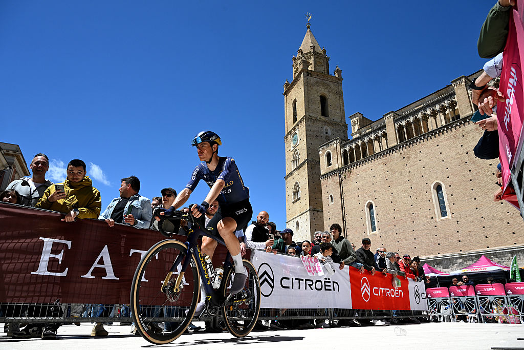 CHIETI, ITALY - MAY 16: David de la Cruz of Spain and Team Pinarello Q36.5 Pro Cycling prior to the 109th Giro d'Italia 2026, Stage 8 a 156km stage from Chieti to Fermo 315m / #UCIWT / on May 16, 2026 in Chieti, Italy. (Photo by Dario Belingheri/Getty Images)